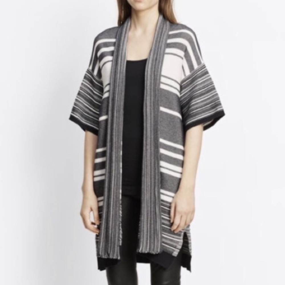 Vince EUC Short Sleeve Open Front Cardigan